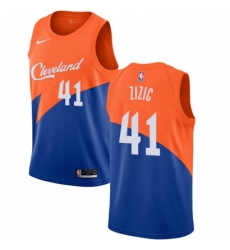 Womens Nike Cleveland Cavaliers 41 Ante Zizic Swingman Blue NBA Jersey City Edition 