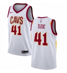 Youth Nike Cleveland Cavaliers 41 Ante Zizic Swingman White NBA Jersey Association Edition 