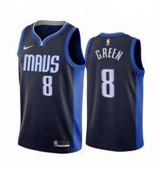 Men Dallas Mavericks 8 Josh Green Navy NBA Swingman 2020 21 Earned Edition Jersey