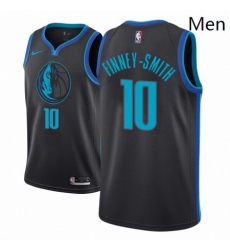 Men NBA 2018 19 Dallas Mavericks 10 Dorian Finney Smith City Edition Anthracite Jersey 