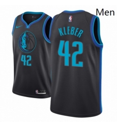 Men NBA 2018 19 Dallas Mavericks 42 Maxi Kleber City Edition Anthracite Jersey 