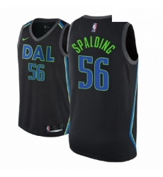 Men NBA 2018 19 Dallas Mavericks 56 Raymond Spalding City Edition Black Jersey 
