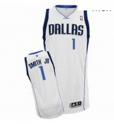 Mens Adidas Dallas Mavericks 1 Dennis Smith Jr Authentic White Home NBA Jersey