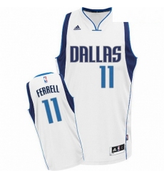 Mens Adidas Dallas Mavericks 11 Yogi Ferrell Swingman White Home NBA Jersey 