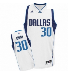 Mens Adidas Dallas Mavericks 30 Seth Curry Swingman White Home NBA Jersey 