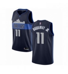 Mens Dallas Mavericks 11 Tim Hardaway Jr Authentic Navy Blue Basketball Jersey Statement Edition 
