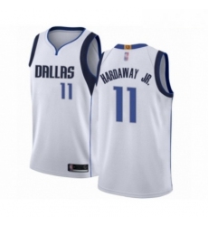 Mens Dallas Mavericks 11 Tim Hardaway Jr Authentic White Basketball Jersey Association Edition 