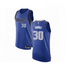 Mens Dallas Mavericks 30 Seth Curry Authentic Royal Blue Basketball Jersey Icon Edition 