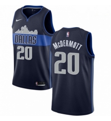 Mens Nike Dallas Mavericks 20 Doug McDermott Swingman Navy Blue NBA Jersey Statement Edition 
