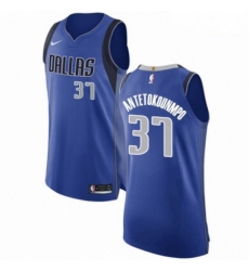 Mens Nike Dallas Mavericks 37 Kostas Antetokounmpo Authentic Royal Blue Road NBA Jersey Icon Edition 