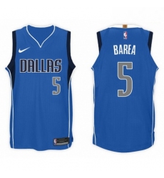 Nike NBA Dallas Mavericks 5 J J Barea Jersey 2017 18 New Season Blue Jers