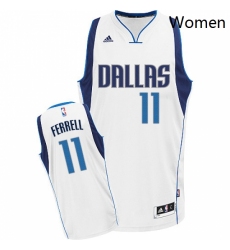 Womens Adidas Dallas Mavericks 11 Yogi Ferrell Swingman White Home NBA Jersey 