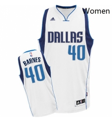 Womens Adidas Dallas Mavericks 40 Harrison Barnes Swingman White Home NBA Jersey