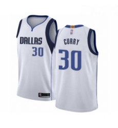 Womens Dallas Mavericks 30 Seth Curry Authentic White Basketball Jersey Association Edition 