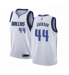 Womens Dallas Mavericks 44 Justin Jackson Authentic White Basketball Jersey Association Edition 