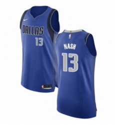 Womens Nike Dallas Mavericks 13 Steve Nash Authentic Royal Blue Road NBA Jersey Icon Edition