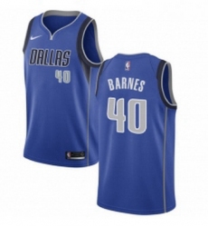 Womens Nike Dallas Mavericks 40 Harrison Barnes Swingman Royal Blue Road NBA Jersey Icon Edition