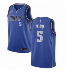 Womens Nike Dallas Mavericks 5 Jason Kidd Swingman Royal Blue Road NBA Jersey Icon Edition