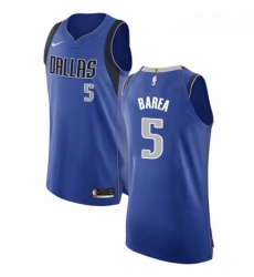 Womens Nike Dallas Mavericks 5 Jose Juan Barea Authentic Royal Blue Road NBA Jersey Icon Edition