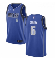 Womens Nike Dallas Mavericks 6 DeAndre Jordan Swingman Royal Blue NBA Jersey Icon Edition 