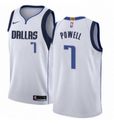 Womens Nike Dallas Mavericks 7 Dwight Powell Swingman White NBA Jersey Association Edition 