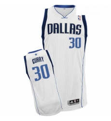 Youth Adidas Dallas Mavericks 30 Seth Curry Authentic White Home NBA Jersey 