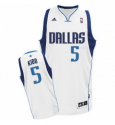 Youth Adidas Dallas Mavericks 5 Jason Kidd Swingman White Home NBA Jersey