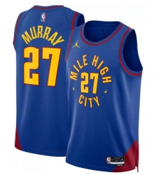 Men Denver Nuggets Jordan Brand Jamal Murray #27 2022 23 Statement Edition Swingman Jersey Blue
