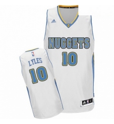 Mens Adidas Denver Nuggets 10 Trey Lyles Swingman White Home NBA Jersey 