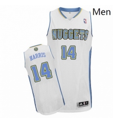Mens Adidas Denver Nuggets 14 Gary Harris Authentic White Home NBA Jersey