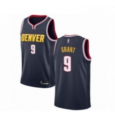 Mens Denver Nuggets 9 Jerami Grant Authentic Navy Blue Road Basketball Jersey Icon Edition 