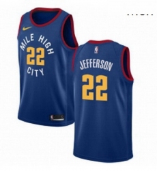 Mens Nike Denver Nuggets 22 Richard Jefferson Swingman Light Blue Alternate NBA Jersey Statement Edition 