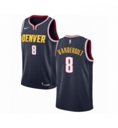 Mens Nike Denver Nuggets 8 Jarred Vanderbilt Swingman Navy Blue Road NBA Jersey Icon Editio