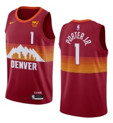 Nike Synthetic Michael Porter Jr. Denver Nuggets Icon Red Swingman Jersey