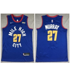 Nuggets 27 Jamal Murray Blue City Edition Nike Swingman Jersey