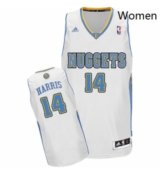 Womens Adidas Denver Nuggets 14 Gary Harris Swingman White Home NBA Jersey