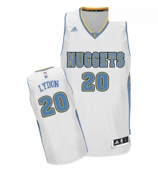 Womens Adidas Denver Nuggets 20 Tyler Lydon Swingman White Home NBA Jersey 
