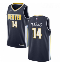 Womens Nike Denver Nuggets 14 Gary Harris Authentic Navy Blue Road NBA Jersey Icon Edition