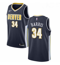 Womens Nike Denver Nuggets 34 Devin Harris Authentic Navy Blue Road NBA Jersey Icon Edition 