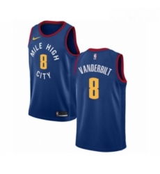 Womens Nike Denver Nuggets 8 Jarred Vanderbilt Swingman Blue Alternate NBA Jersey Statement Editio