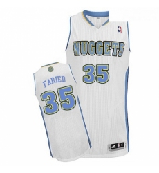 Youth Adidas Denver Nuggets 35 Kenneth Faried Authentic White Home NBA Jersey