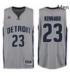 Detroit Pistons 23 Luke Kennard Alternate Gray New Swingman Stitched NBA Jersey 