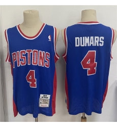 Men Detroit Pistons 4 Joe Dumars Blue 1988 89 Hardwood Classics Mesh Jersey