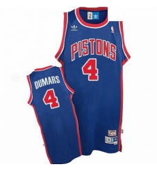 Mens Adidas Detroit Pistons 4 Joe Dumars Authentic Blue Throwback NBA Jersey