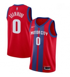 Pistons  0 Andre Drummond Red Basketball Swingman City Edition 2019 20 Jersey