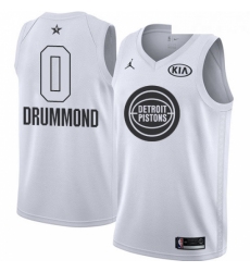 Youth Nike Detroit Pistons 0 Andre Drummond Swingman White 2018 All Star Game NBA Jersey