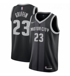 Youth Nike Detroit Pistons 23 Blake Griffin Swingman Black NBA Jersey City Edition 