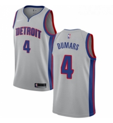 Youth Nike Detroit Pistons 4 Joe Dumars Authentic Silver NBA Jersey Statement Edition