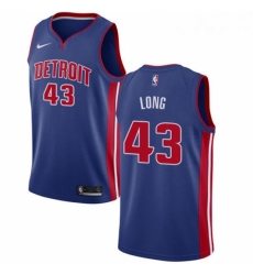 Youth Nike Detroit Pistons 43 Grant Long Swingman Royal Blue Road NBA Jersey Icon Edition