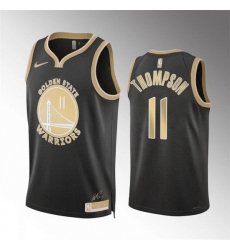 Men Golden State Warriors 11 Klay Thompson Black 2024 Select Series Stitched Basketball Jersey